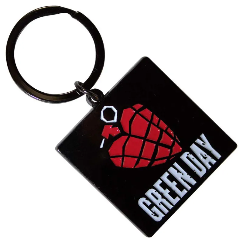 Green Day Grenade Band Logo Keychain sold by Paradiso Clothing