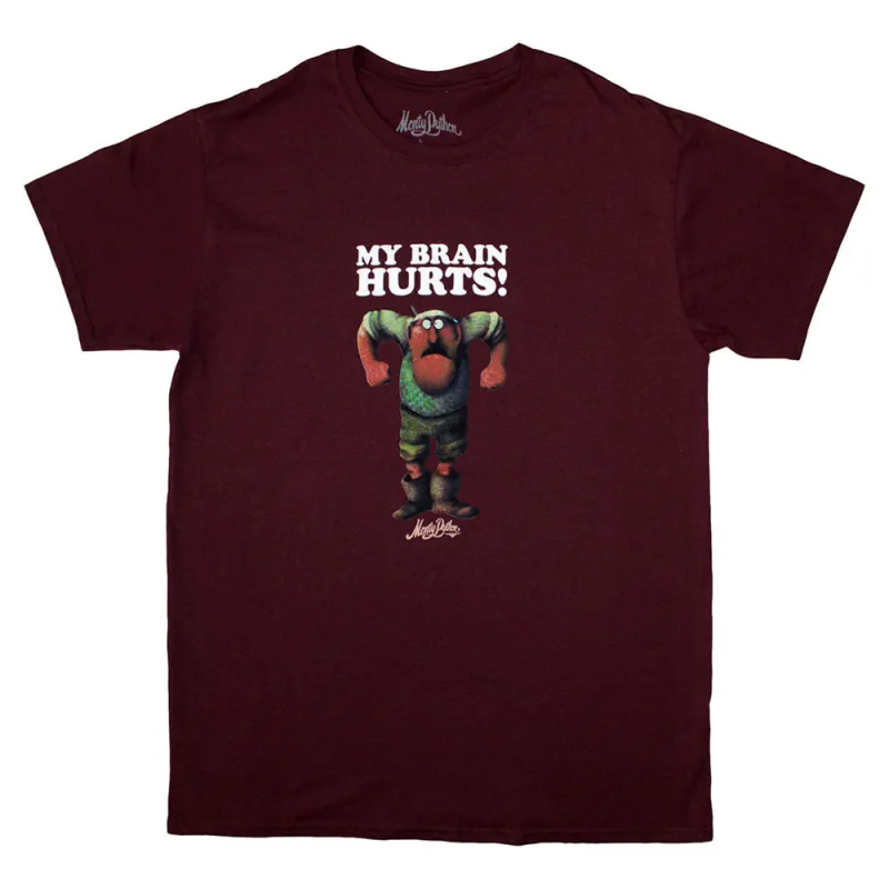 Monty Python My Brain Hurts T Shirt made by Paradiso Clothing