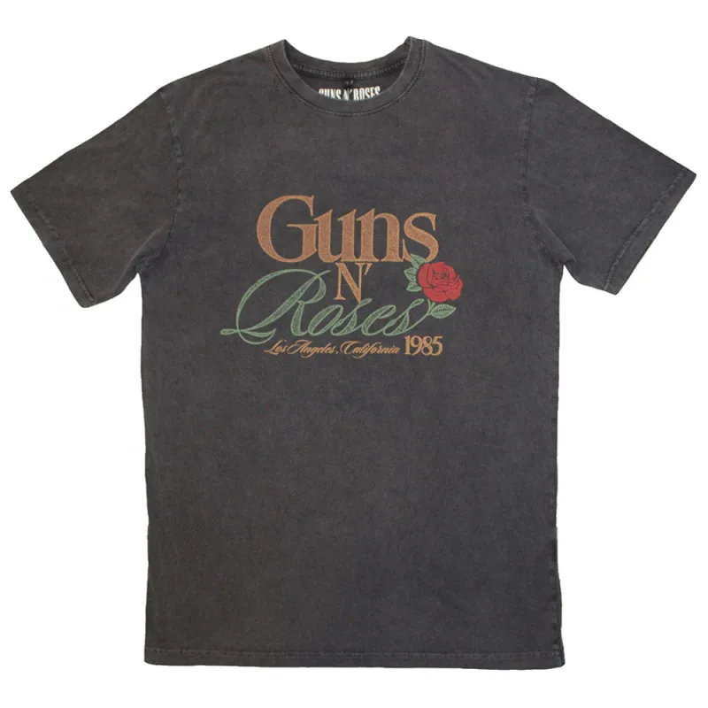 Guns N' Roses California 1985 Limited Edition 999 Only Premium Wash T Shirt sold by Paradiso Clothing