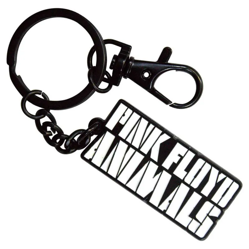Pink Floyd Animals Mono Text Logo Keyring Keychain sold by Paradiso Clothing