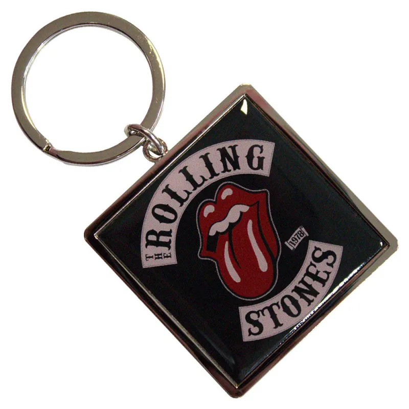 The Rolling Stones Tour 78 Bordered Keyring Keychain sold by Paradiso Clothing