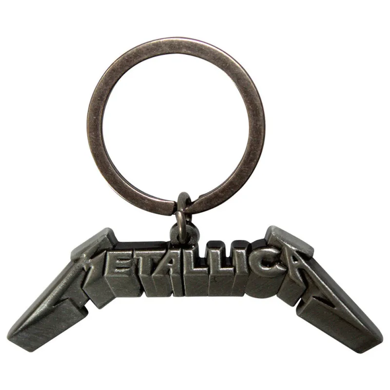 Metallica 3D Band Logo Keyring Keychain sold by Paradiso Clothing