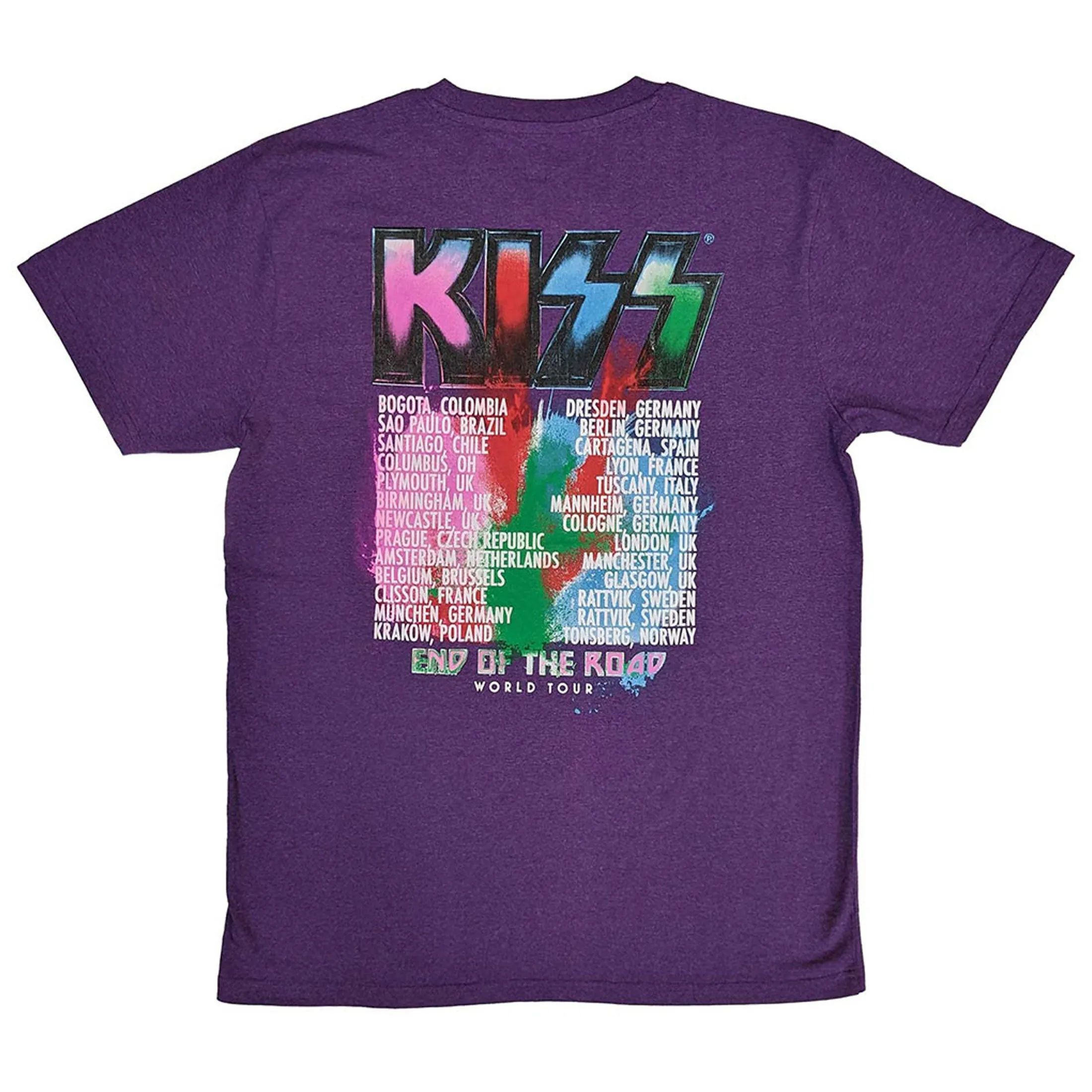 KISS End Of The Road Colour Pop T Shirt sold by Paradiso Clothing product image thumbnail 2