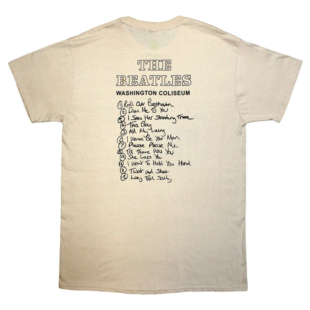 The Beatles Washington 64 Promo & Setlist T Shirt sold by Paradiso Clothing product image thumbnail 2