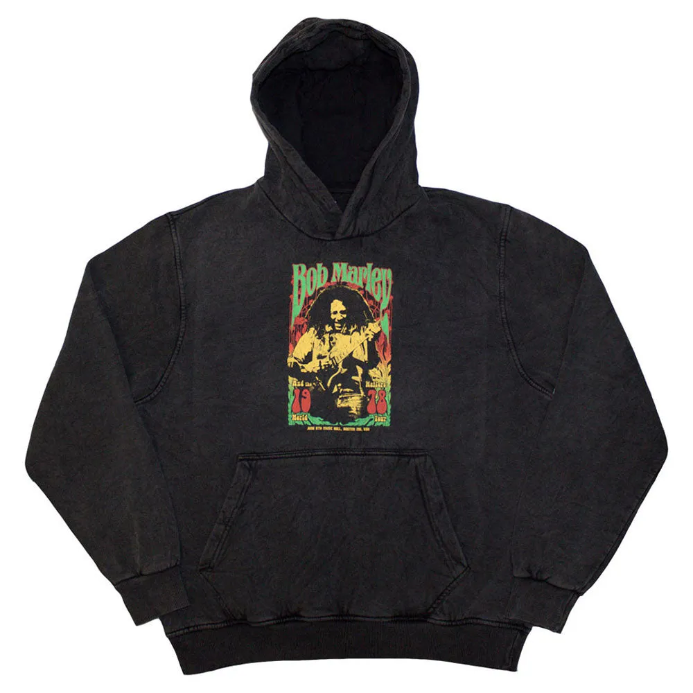 Bob Marley 1978 Pullover Stone Wash Hoodie sold by Paradiso Clothing