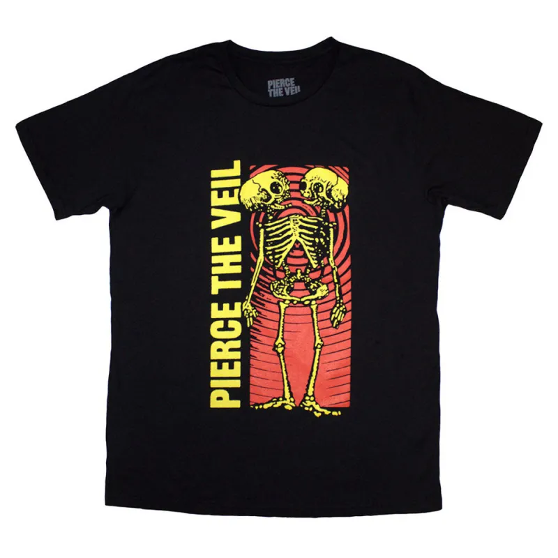 Pierce The Veil Wavy Skeleton T Shirt made by Pierce the Veil: Merch