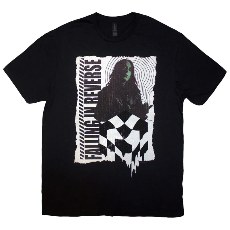 Falling In Reverse 21 Chequered T Shirt made by Paradiso Clothing