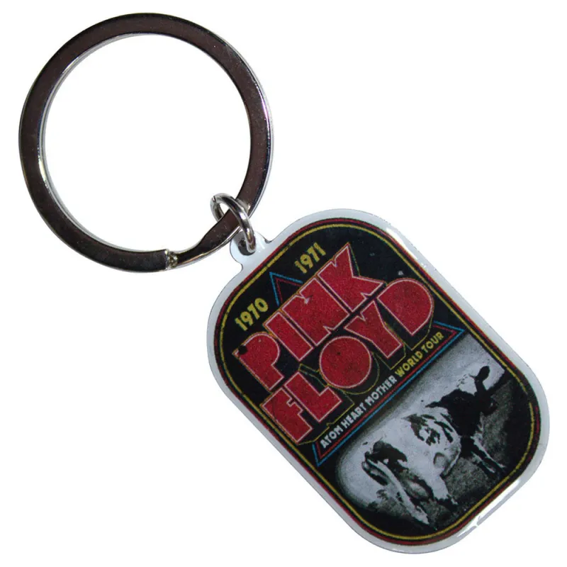 Pink Floyd Atom Heart Mother World Tour Keyring Keychain sold by Paradiso Clothing