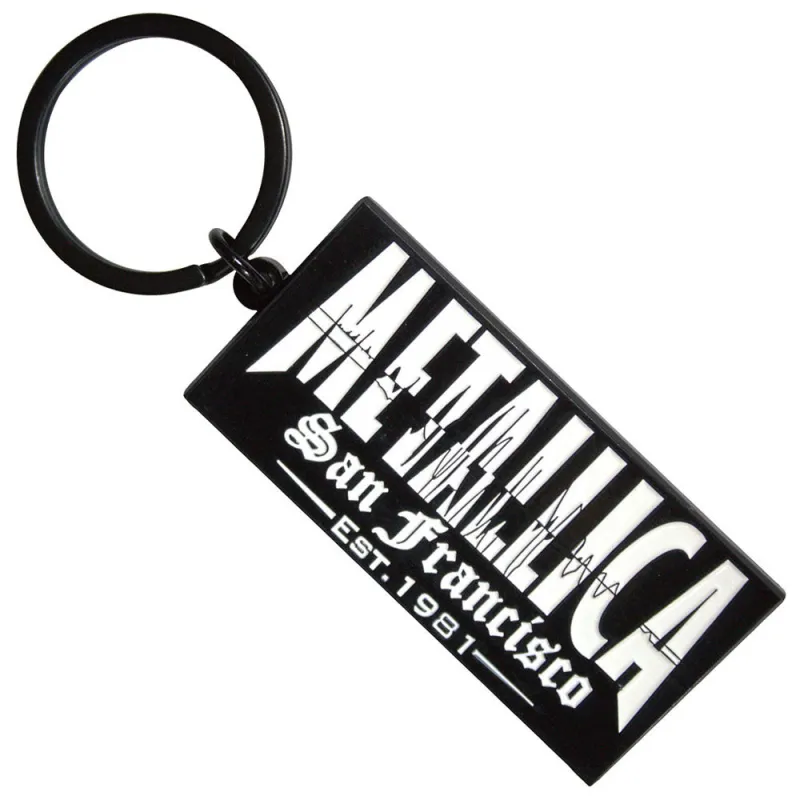 Metallica Quake Band Logo Keyring Keychain sold by Paradiso Clothing