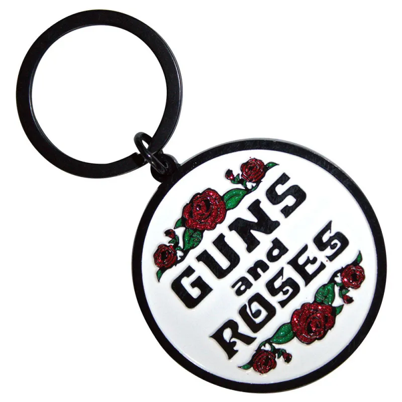 Guns N' Roses Band Logo Keyring Keychain made by Paradiso Clothing