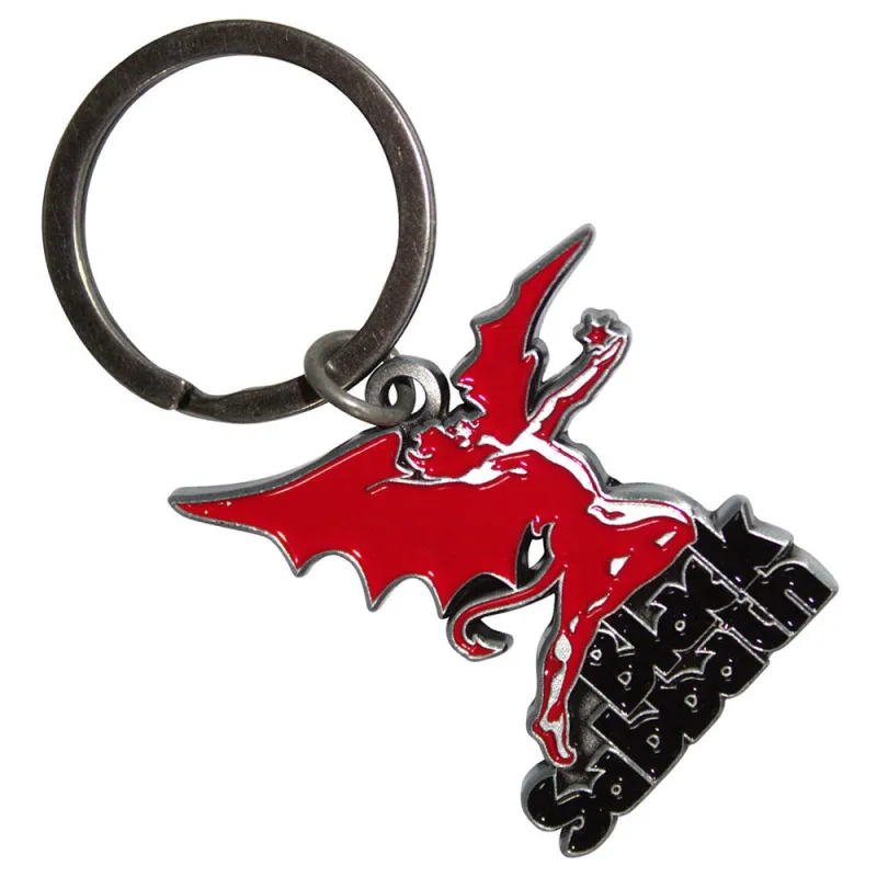 Black Sabbath Logo And Daemon Keyring Keychain sold by Paradiso Clothing