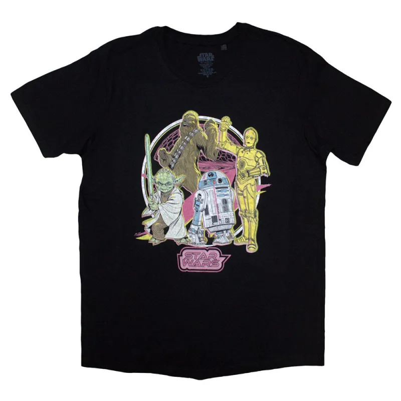 Star Wars Heroes Neon T Shirt sold by Paradiso Clothing
