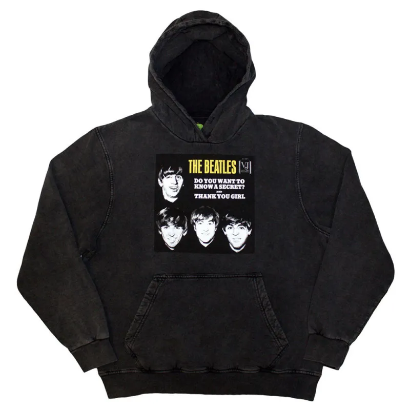 The Beatles VJ Secret Sleeve Pullover Stone Wash Hoodie sold by Paradiso Clothing