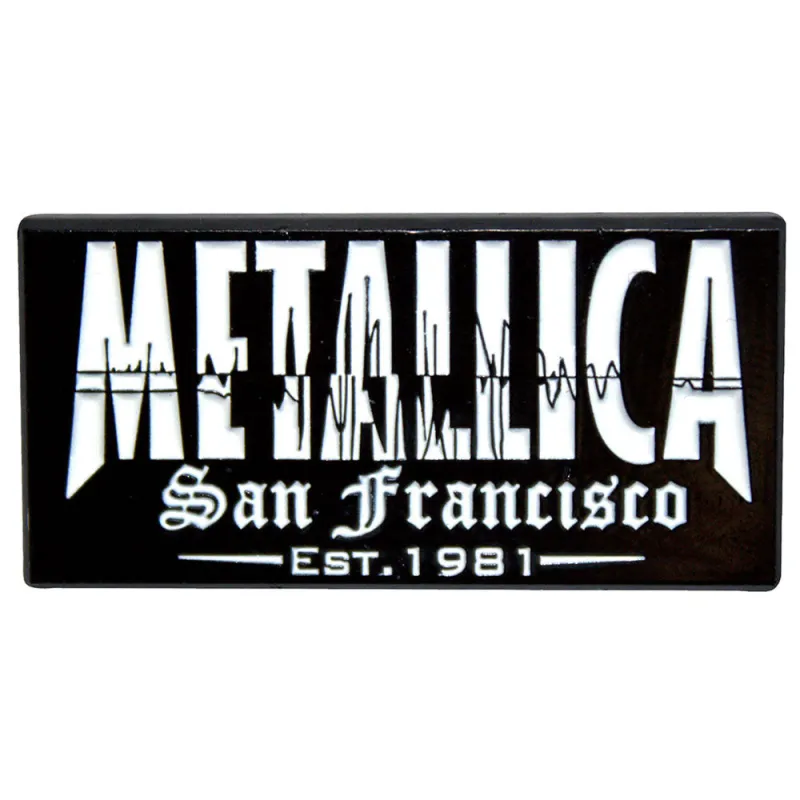 Metallica Quake Band Logo Pin Badge sold by Paradiso Clothing