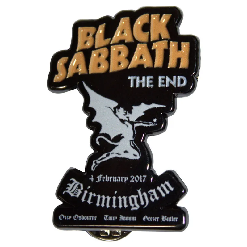 Black Sabbath The End Pin Badge sold by Paradiso Clothing