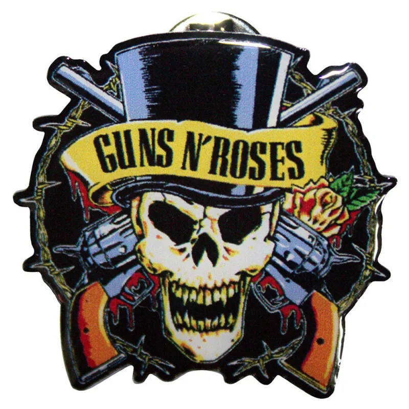 Guns N' Roses Top Hat Pin Badge sold by Paradiso Clothing