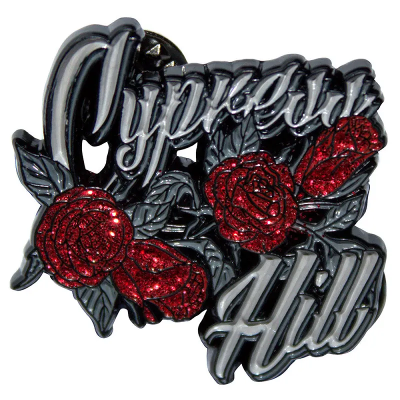 Cypress Hill Roses Logo Pin Badge sold by Paradiso Clothing