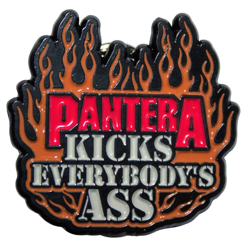 Pantera Kicks Band Logo Pin Badge sold by Paradiso Clothing