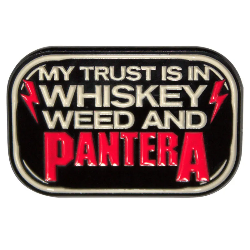 Pantera Whiskey Band Logo Pin Badge sold by Paradiso Clothing