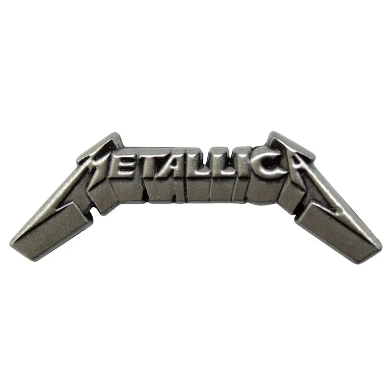 Metallica 3D Band Logo Pin Badge sold by Paradiso Clothing