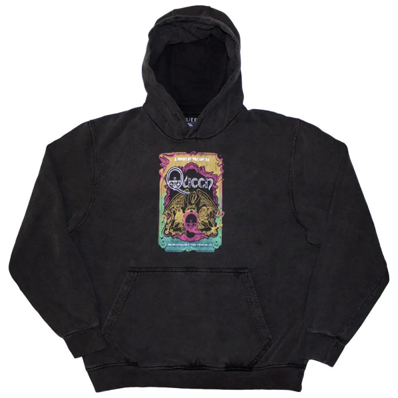 Queen A Night At The Opera Tour 76 Pullover Stone Wash Hoodie sold by Paradiso Clothing