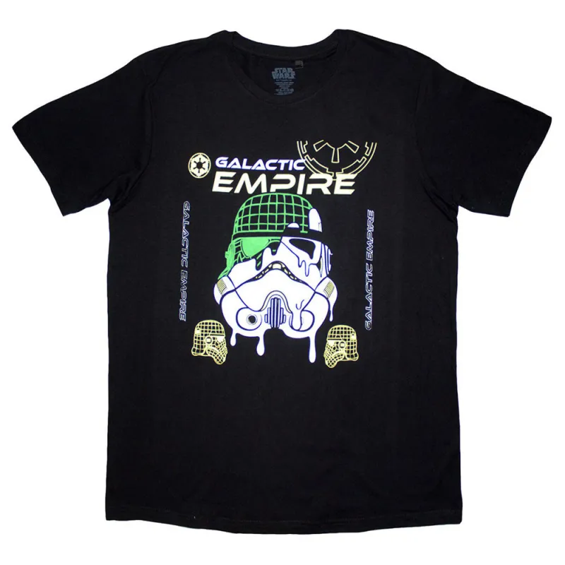 Star Wars Galactic Empire Melted Mask T Shirt made by Star Wars