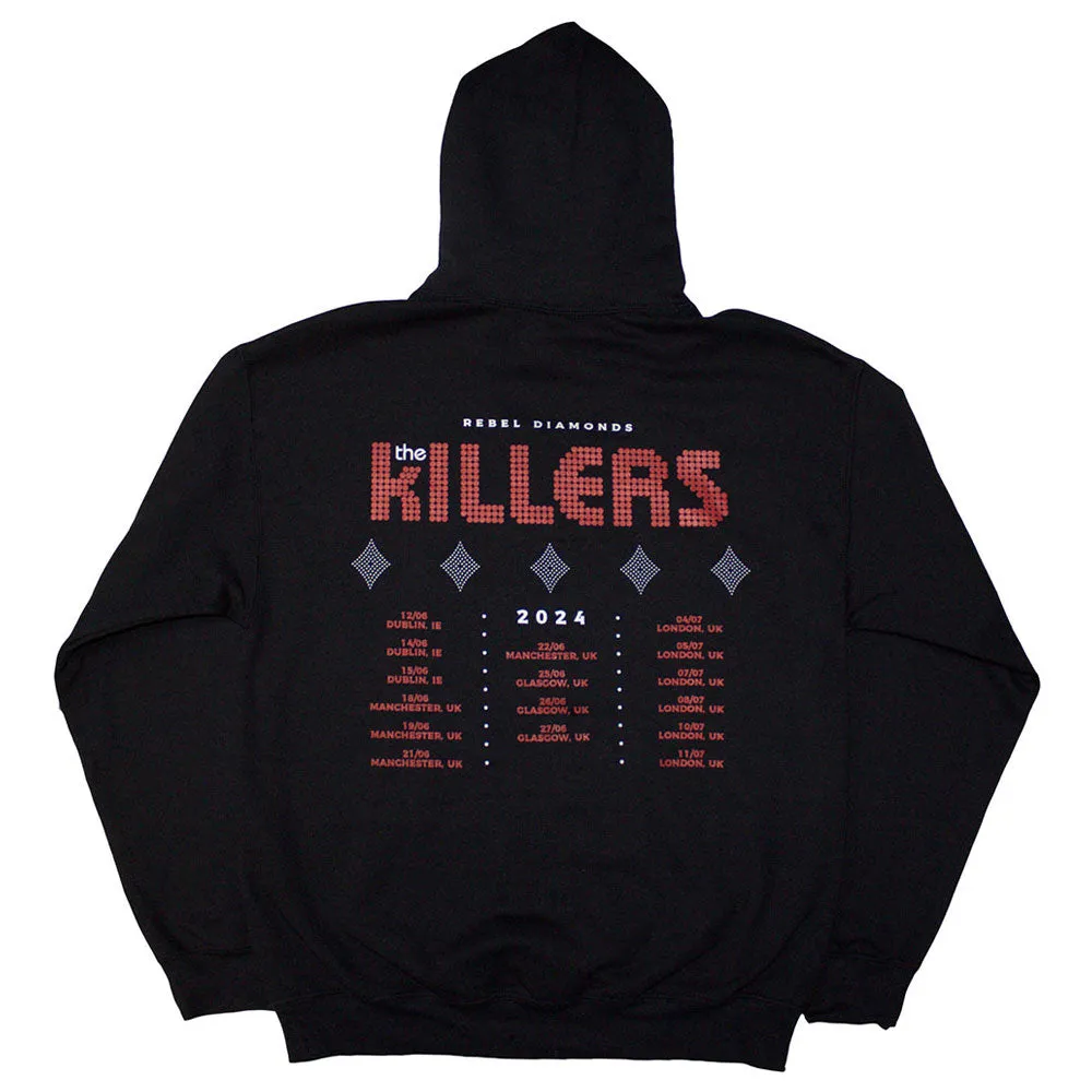The Killers Tour 24 Rebel Diamonds Pullover Hoodie sold by Paradiso Clothing product image thumbnail 2