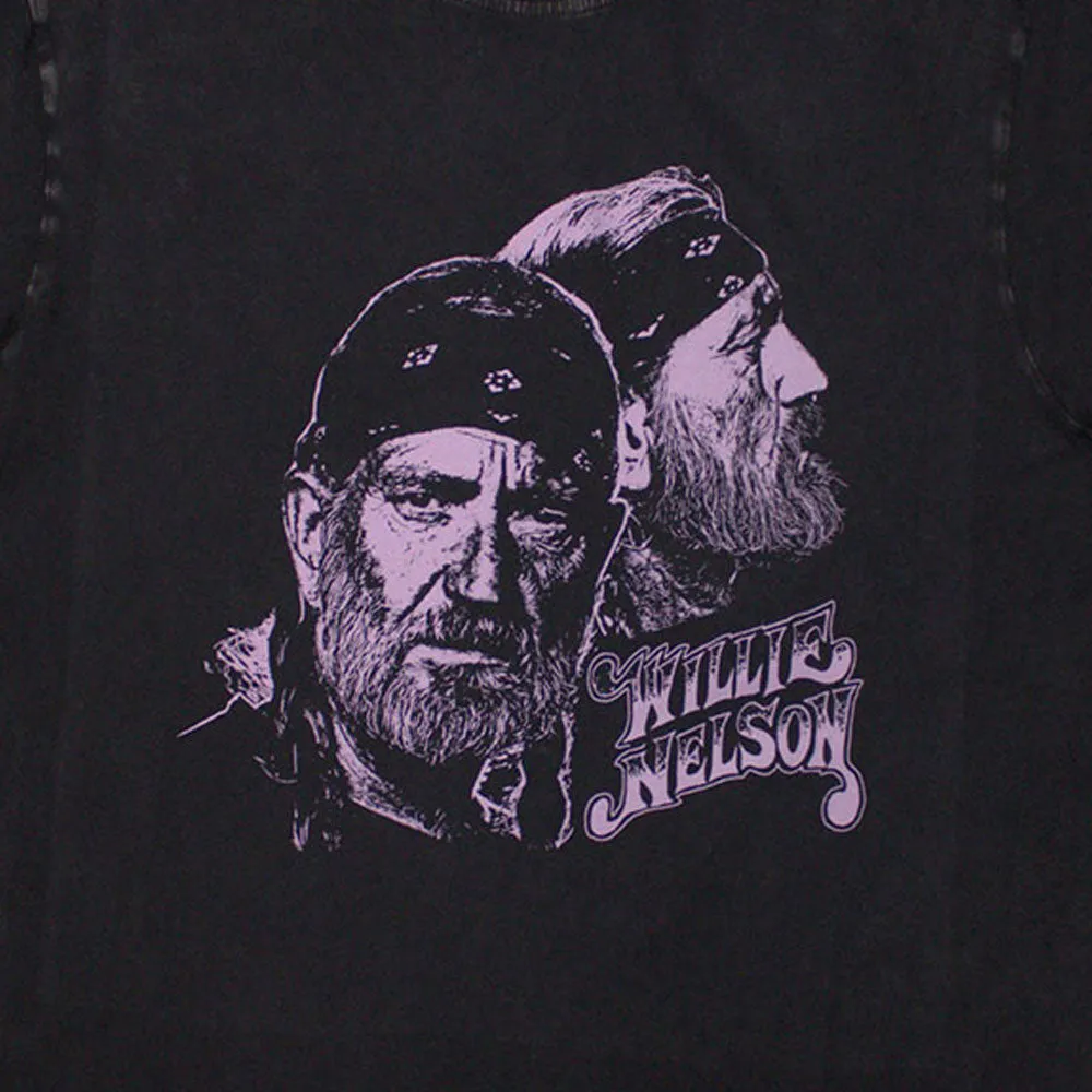 Willie Nelson Purple Graphic Limited Edition 999 Only Premium Wash T Shirt sold by Paradiso Clothing product image thumbnail 2