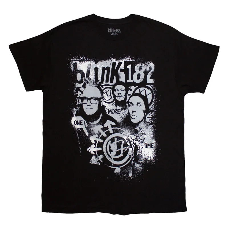Blink-182 One More Time Spray Paint T Shirt made by Paradiso Clothing