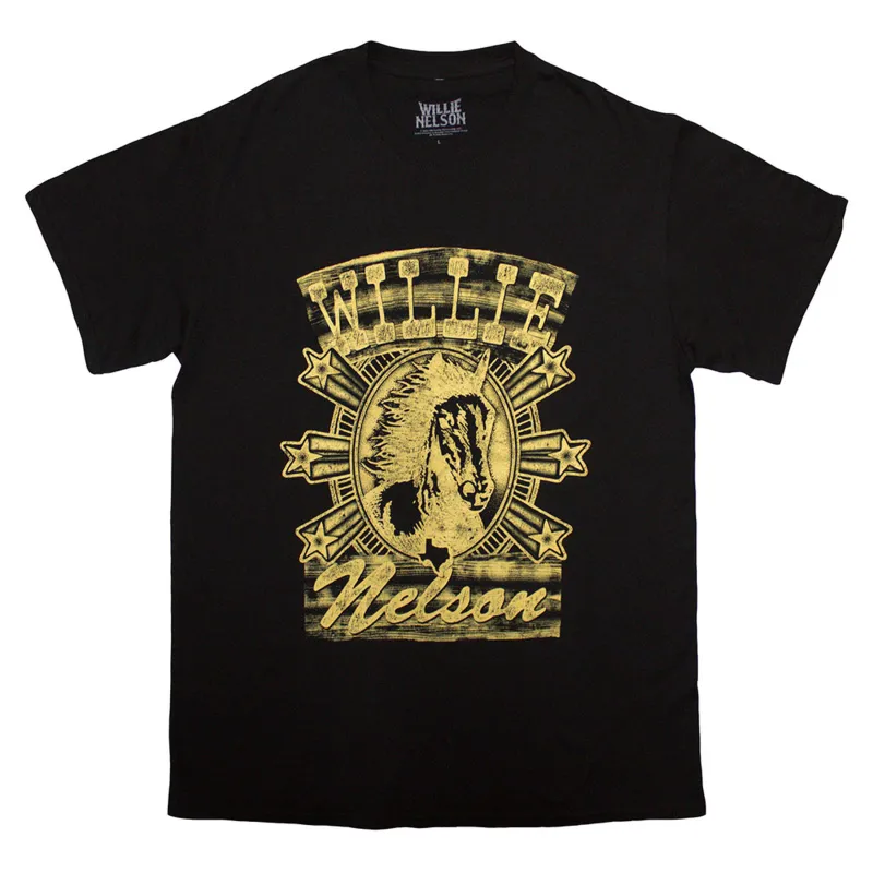 Willie Nelson Horse Logo T Shirt sold by Paradiso Clothing