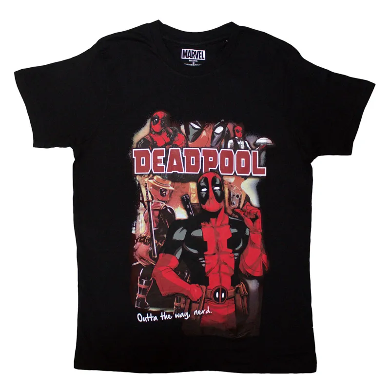 Deadpool Outta The Way Nerd T Shirt sold by Paradiso Clothing