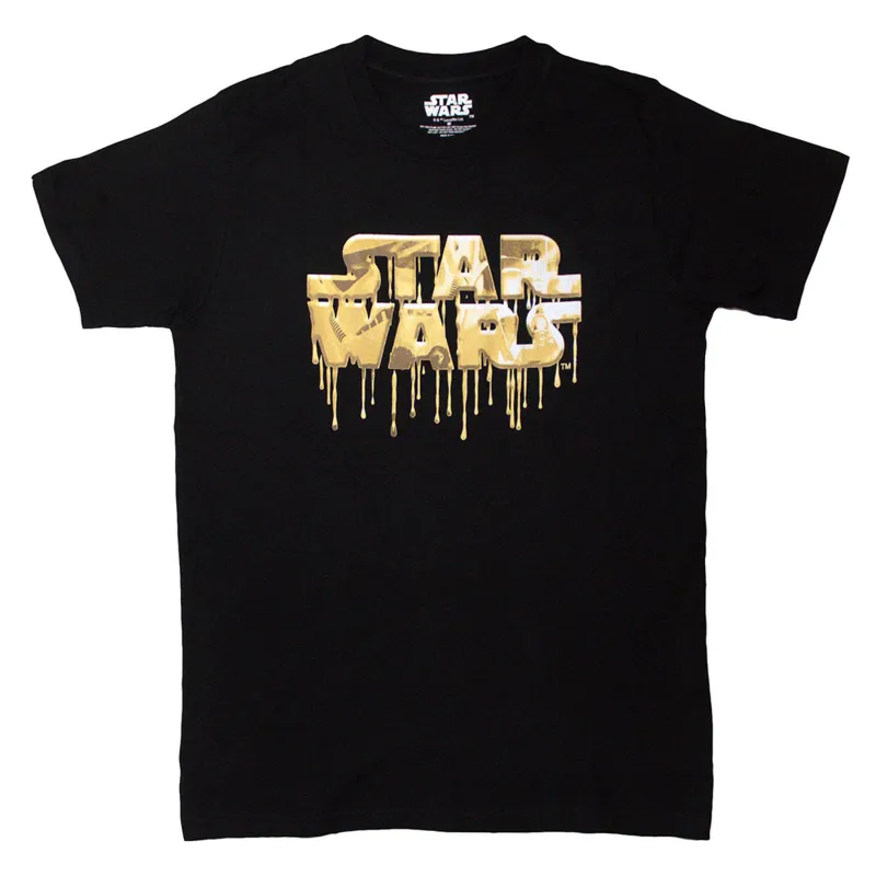 Star Wars Gold Drip Logo T Shirt sold by Paradiso Clothing