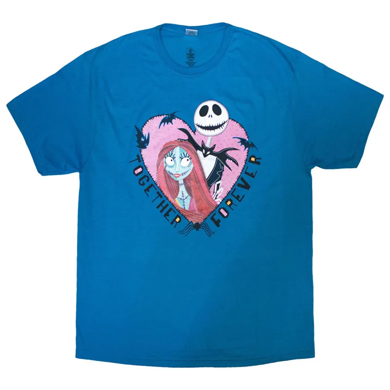 The Nightmare Before Christmas Jack & Sally Together Forever T Shirt sold by Paradiso Clothing