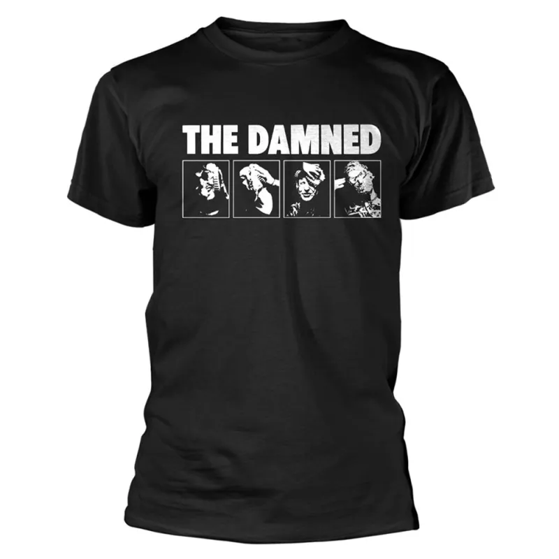 The Damned Headshots T Shirt made by Paradiso Clothing
