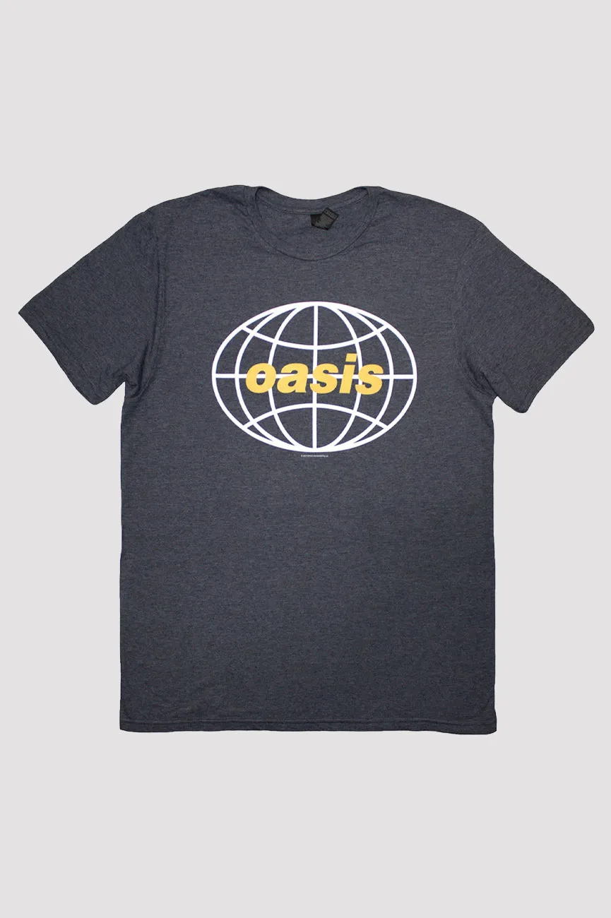 Oasis Globe Band Logo T Shirt sold by Paradiso Clothing