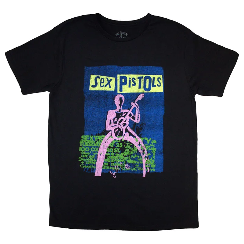 The Sex Pistols Guitar Cartoon T Shirt sold by Paradiso Clothing