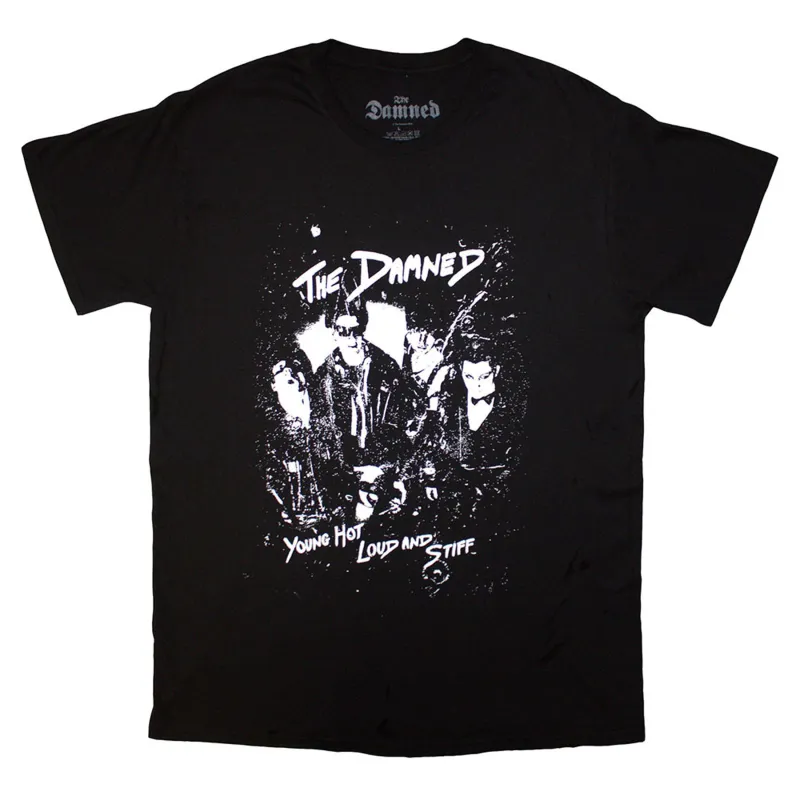The Damned Young Hot Loud And Stiff T Shirt made by Paradiso Clothing