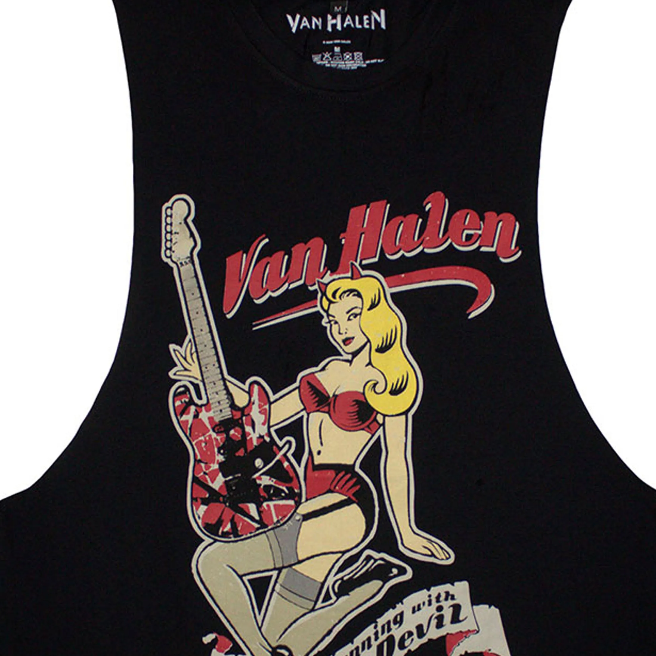 Van Halen Running With The Devil Vest Top sold by Paradiso Clothing product image thumbnail 2