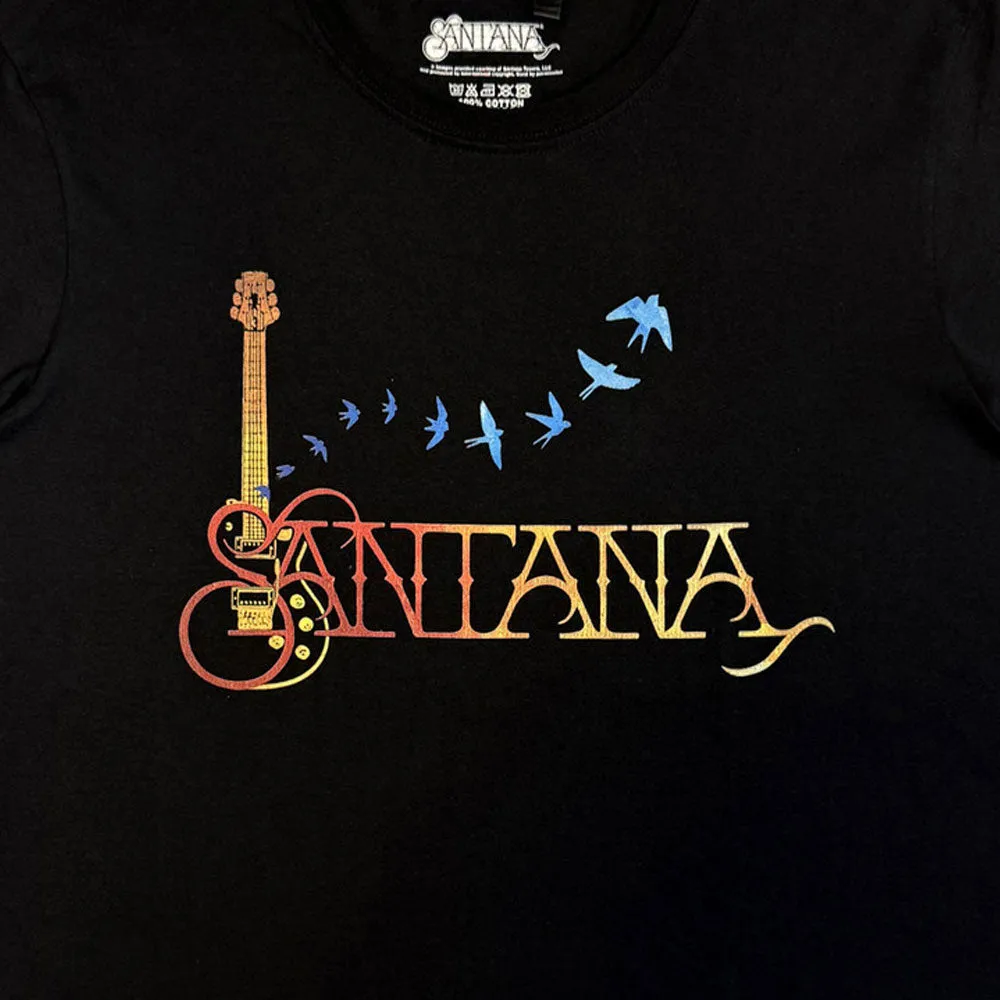 Santana Guitar And Birds Band Logo T Shirt sold by Paradiso Clothing product image thumbnail 2