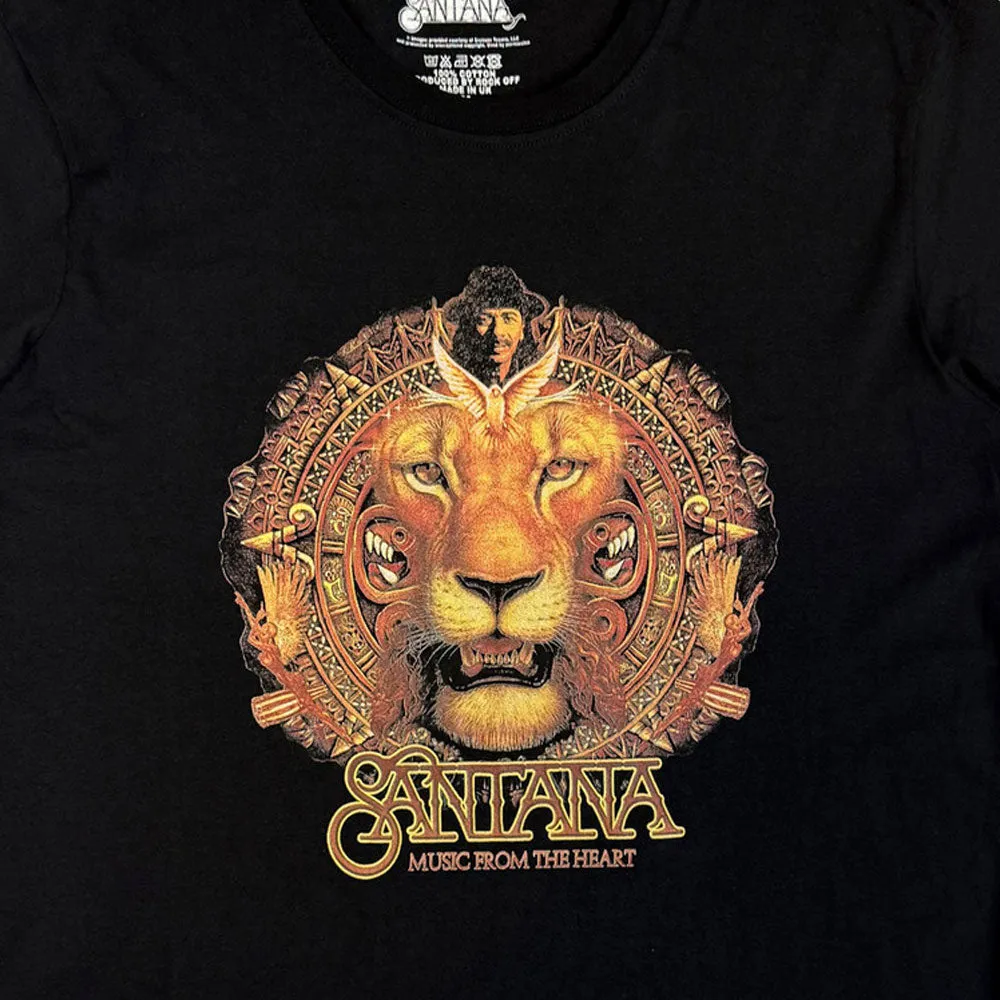 Santana Lionhead Band Logo T Shirt sold by Paradiso Clothing product image thumbnail 2