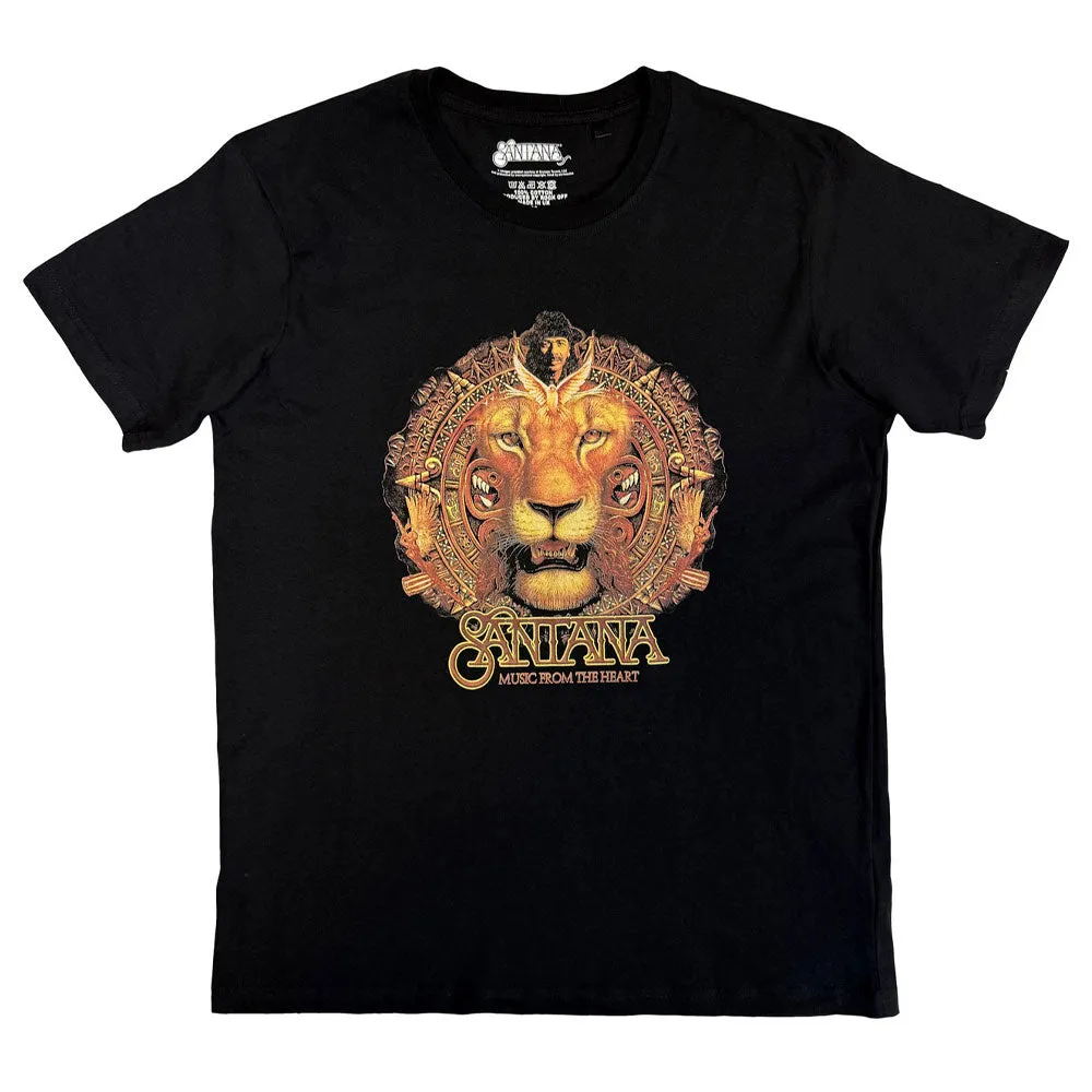 Santana Lionhead Band Logo T Shirt sold by Paradiso Clothing