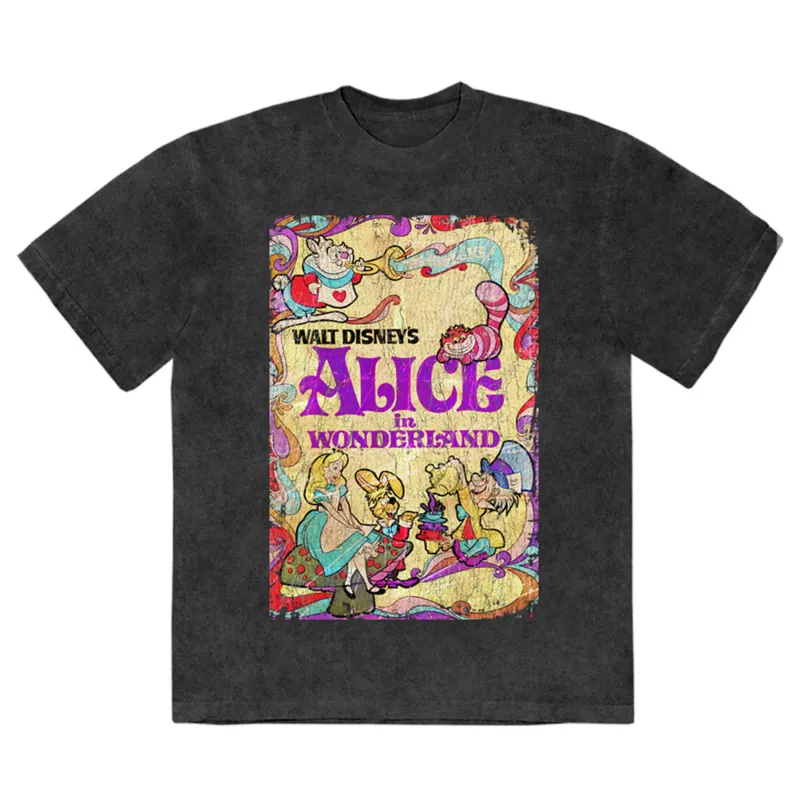 Alice In Wonderland Psych Poster T Shirt sold by Paradiso Clothing