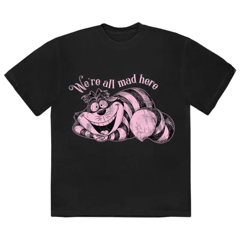 Alice In Wonderland We're All Mad Here T Shirt made by Disney