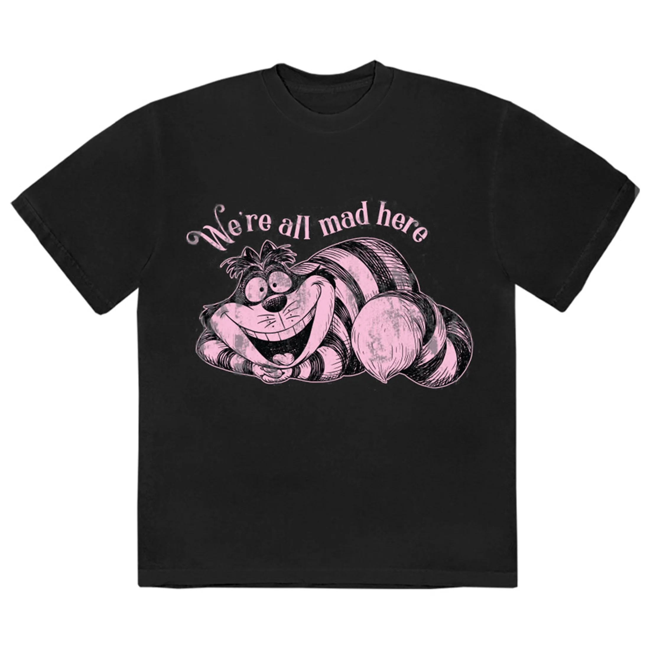 Alice In Wonderland We're All Mad Here T Shirt sold by Paradiso Clothing