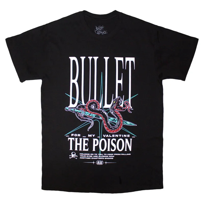 Bullet For My Valentine The Poison Snake T Shirt made by Paradiso Clothing