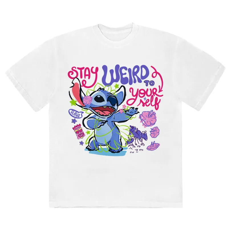 Lilo & Stitch Stay Weird To Yourself T Shirt made by Disney