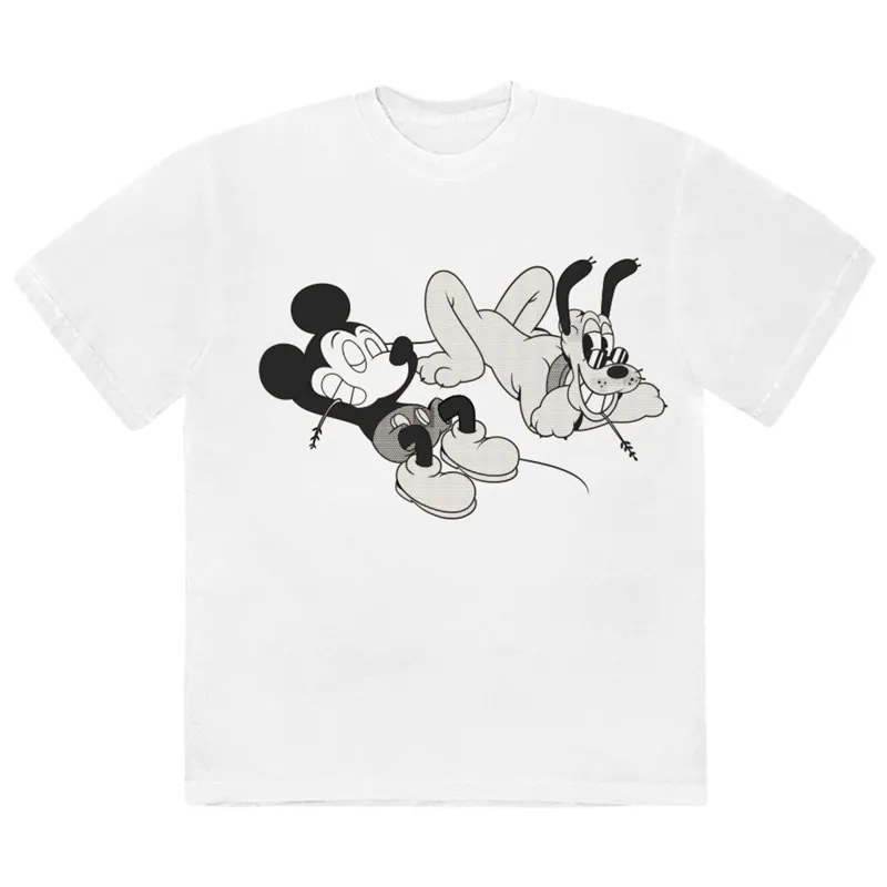 Mickey & Pluto Relax T Shirt made by Disney