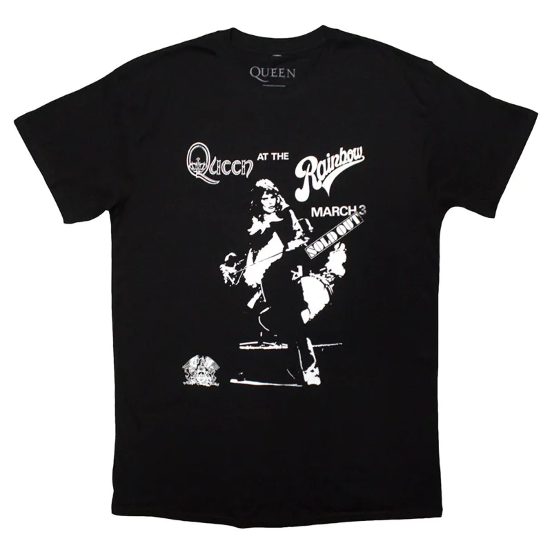 Queen Live Rainbow T Shirt made by Paradiso Clothing