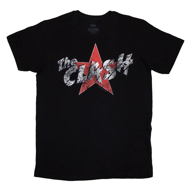 The Clash Star Band Logo T Shirt sold by Paradiso Clothing