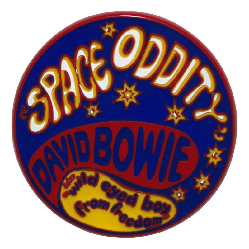 David Bowie Space Oddity Pin Badge made by Paradiso Clothing